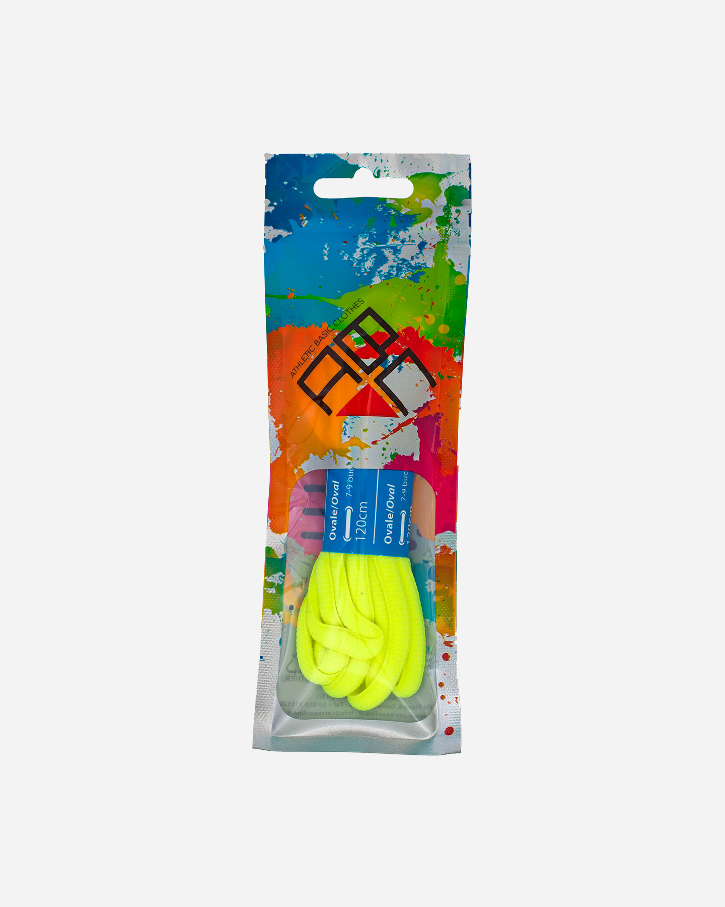 Lacci ABC 120 CM OVALE  - Giallo - 1 | Cisalfa Sport